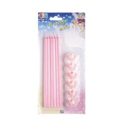 Candeline Stelo rosa torta 20cm compleanno festa ilpianetadelparty