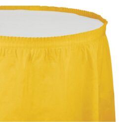 Gonnellone plastica giallo 73x426cm tinta unita