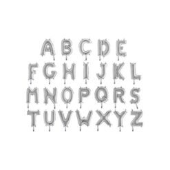 Palloncini Forma di Lettere argento mylar