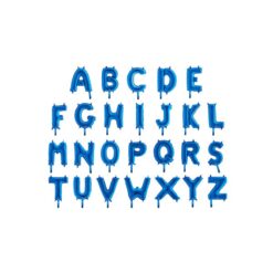 Palloncini Forma di Lettere blu mylar