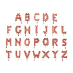 Palloncini Forma di Lettere rosa gold mylar