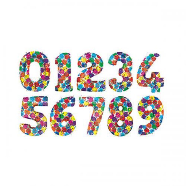 Palloncini Forma di numero decorati mylar