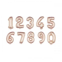 Palloncini Forma di numero rosa champagne mylar