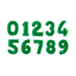 Palloncini Forma di numero verde mylar