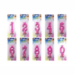 numeri candele candeline festa compleanno ilpianetadelparty fucsia