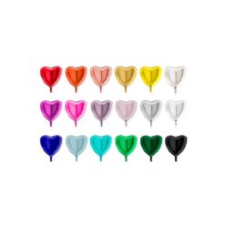 palloncini forma cuore mylar vari colori ilpianetadelaparty