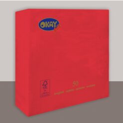 tovaglioli festa compleanno rosso tinta unita party 33X33cm