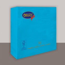 tovaglioli festa compleanno turchese tinta unita party 33X33cm