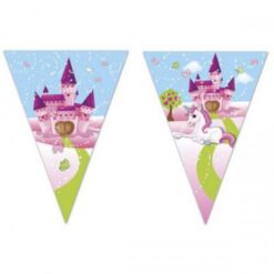 Festone bandierine unicorno ilpianetadelparty