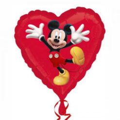 Palloncino a cuore topolino rosso shape mylar ilpianetadelparty