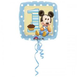 Palloncino primo compleanno topolino bimbo shape mylar ilpianetadelparty