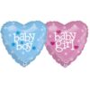 palloncino nascita bimba bimbo cuore boy girl ilpianetadelparty