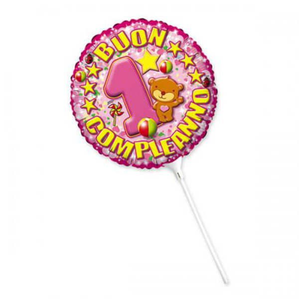 palloncino primo compleanno bimba mini shape ilpianetadelparty