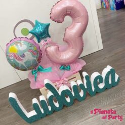 composizioni compleanno da tavolo scritta ludovica