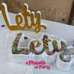 scritta confettata nome personalizzata ilpianetadelparty festa